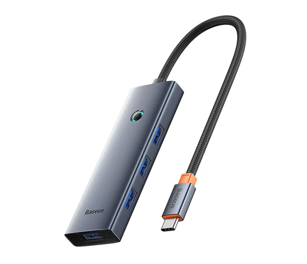 Baseus UltraJoy Series Lite 4-Port (USB-C - 4x USB3.0, szary) - 1310891 - zdjęcie 2